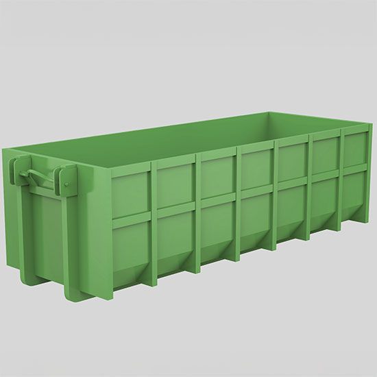 Green dumpster